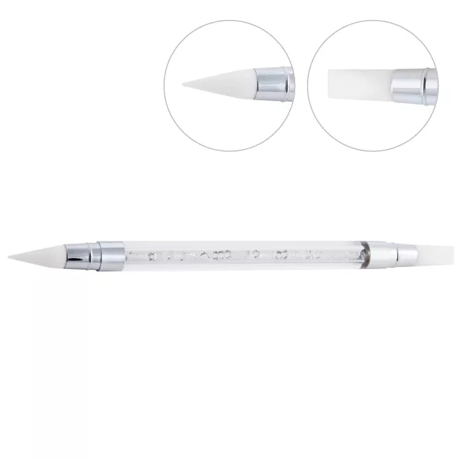 Double-sided silicone brush