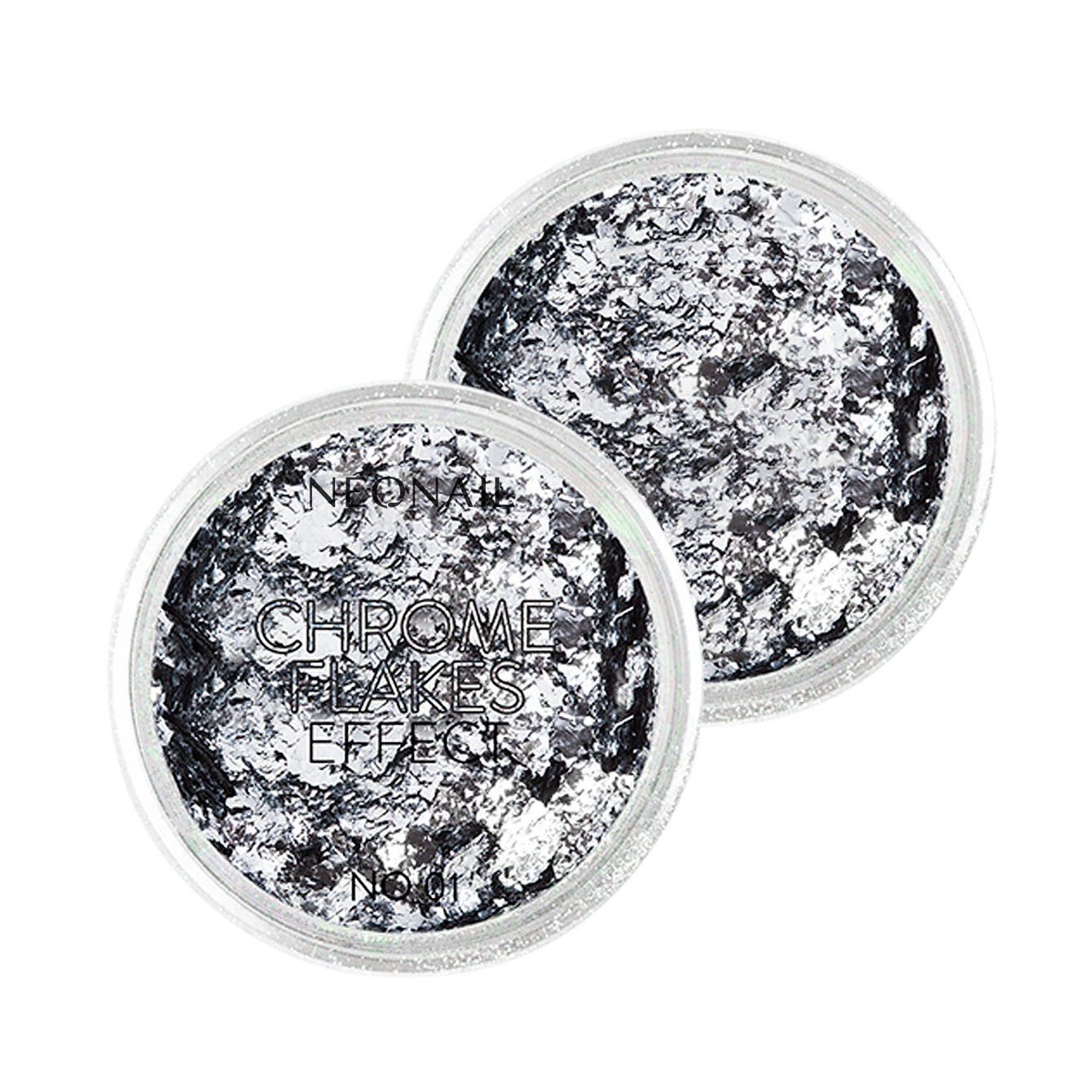 Chrome Flakes Effect No. 01 Silver