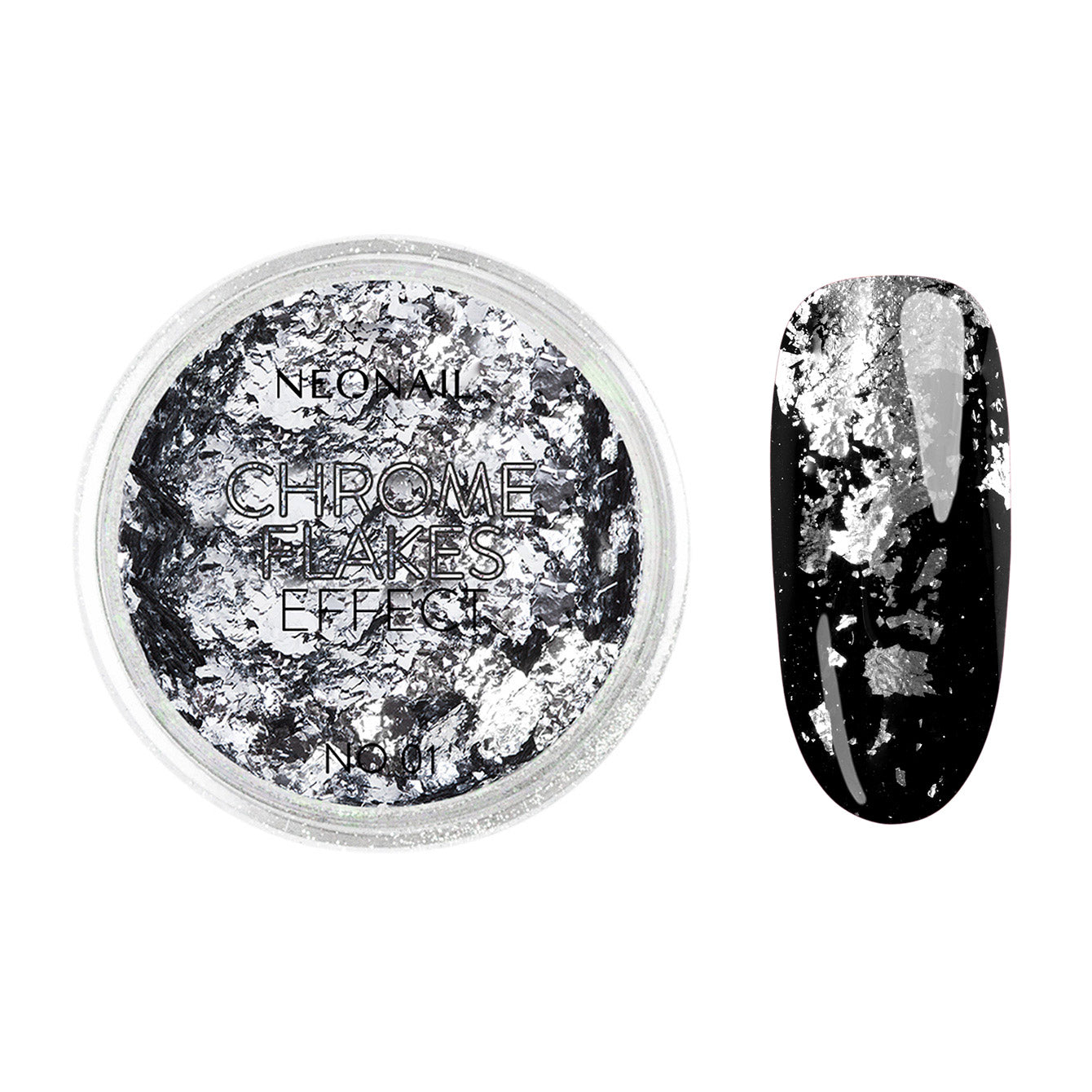 Chrome Flakes Effect No. 01 Silver