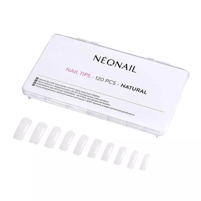 Natural Tips 120 pcs with Long Pocket NEONAIL