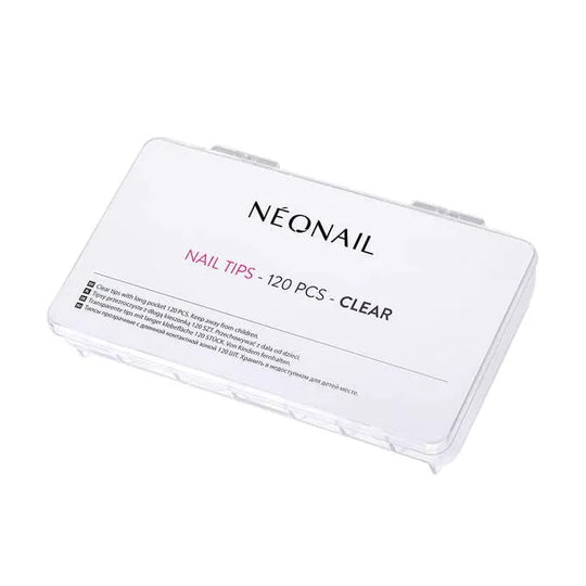 Clear Tips 120 pcs with Long Pocket NEONAIL